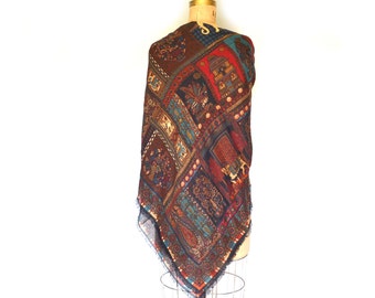 BELVEDERE Vintage Wool Shawl Scarf Made in Austria