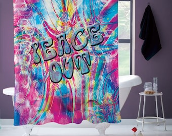 Peace Out Shower Curtain