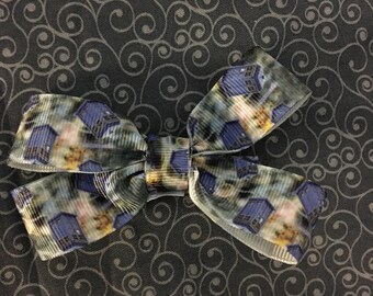 Dr Who Tardis Bow hair clip