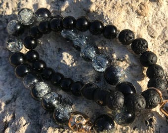 Black lava bracelet