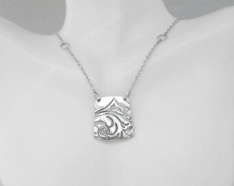 Fine Silver Pendant Necklace