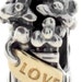 Pandora Silver & Gold Love Bouquet Charm # 790441 Retired