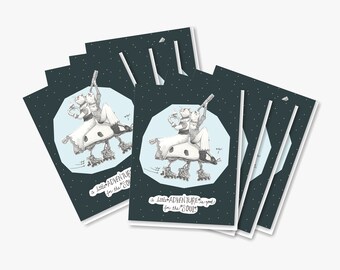SET OF 8 Cat Adventure Cards