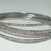 Beautiful 1.77cts rose cut diamonds sterling silver Bangle Bracelet - SKU PJB206