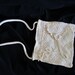 Vintage shoulder bag crochet detail Aged Ivory tone