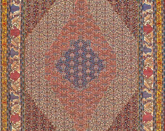 Tapis de tribal persan tissé à la main Killim superfine et superrare 3 x 4 M - chef d’oeuvre extrêmement détaillée 10 x 13
