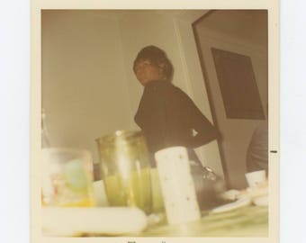 Vintage Snapshot Photo: In the Kitchen, 1971 (711623)
