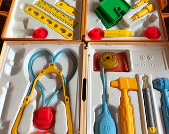 1977 fisher price tool kit and medical kit