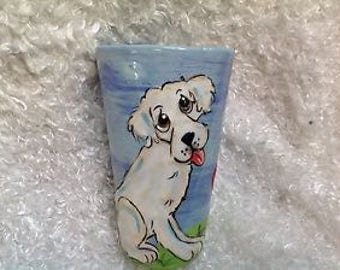 Coffee Mug / Hand Painted / Custom / Debby Carman Faux Paw Productions