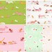 Tiger Lily by Heather Ross - Cat Family & Kittens and Yarn bundles, half yard cuts - 5 pieces