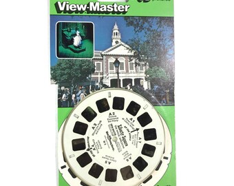 Walt Disney World Magic Kingdom LIBERTY SQUARE View-Master 3 Reel Sets 3D 3-pk Reels NIP 1980s Toy