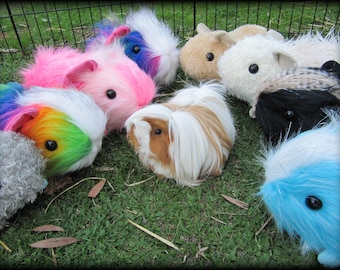 Guinea Pig - adult size cartoon cavy PATTERN - make Peruvian or Sheltie or Abyssinian or Sheba