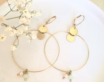 Earrings boho minimalist made in France