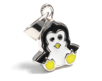 Penguin pendant in 925 sterling silver