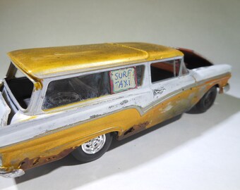Ford Car,SteamPunk,ScaleModel,124Scale,OOAK,JunkYard,WarHammer,FordMotorCo