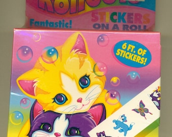 SALE Lisa Frank Rollouts Stickers Featuring Kitty Designs