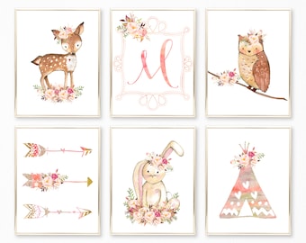 Boho Nursery Art. Boho Nursery Decor. Boho Nursery. Boho Baby. Boho Chic Nursery. Woodland Boho Baby Shower Decor. Boho Woodland Nursery Art