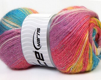 Angora Color Glitz Turquoise Shades, Pink, Lilac