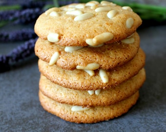 Pignoli Cookies, handmade, Orgnanic Pine Nuts, 12 or 24 pcs