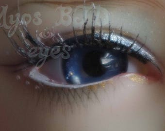 14mm blue jelly full round acrylic eyes