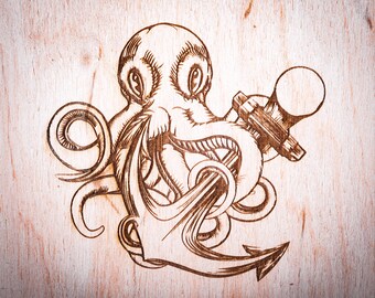Octopus with Anchor