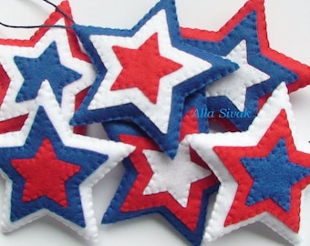Star American Flag American Flag Decor Fourth Of July Decor Patriotic ornaments American Flag Handmade American Flag Decor Patrioic Star