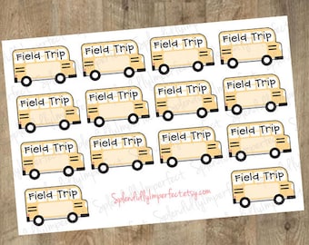 Field Trip Planner Stickers