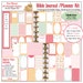 Editable Bible Journalling / Planner Kit w 4 Pre-Decorated 8 PDF Printables,Happy Planner Quick Pages, Christian Stickers