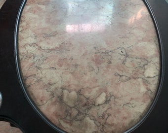 antique marble wood top coffe tea table