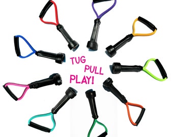 Dog Toys - Upcycled Cow Milking Tube Tug Toy - Original Size in 10 Colors