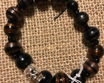 Halloween skull bracelet