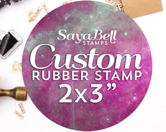 Custom Rubber Stamp, Custom Logo Stamp, Wedding Stamp, Business Card Stamp, Business Stamp, Craft Supplies Stamp. Custom Stamp 2x3 Inch