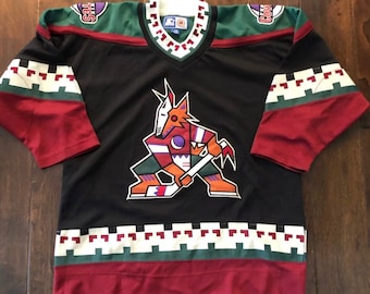 Vintage 90s Phoenix Coyotes CCM Alternate Sewn NHL JerseyBoys/Youth Lg/XL