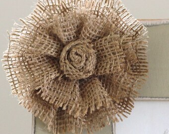 ADD ON Large Burlap Flower