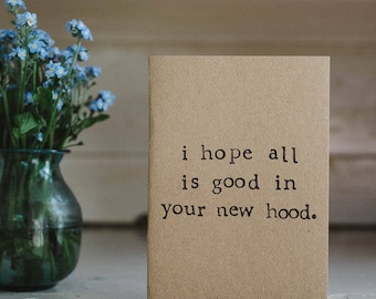 New Home / Moving House Card - New Hood