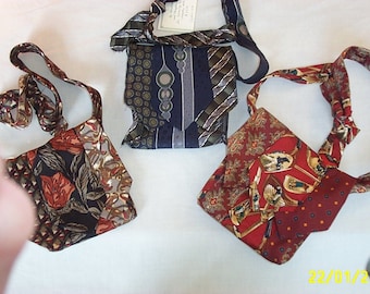 Vintage neck tie Evening Bags -