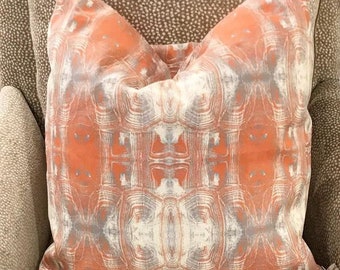 Tortoiseshell Coral Pillow 18"