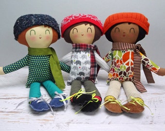 Paxton - Custom Made boy doll boy rag doll personalized gift cloth doll eco friendly