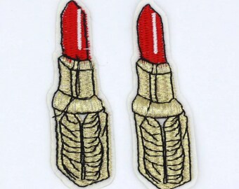 Red Lipstick Applique AM28
