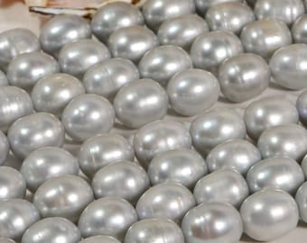 Freshwater Pearl 14x12 mm Gray Freshwater pearl Jewelry Supplies Pearl Beads