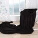 1,5 m of BLACK sweater knit fabric