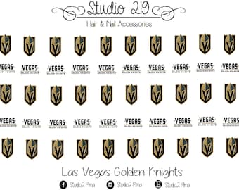 Las Vegas Golden Knights Waterslide Nail Decals