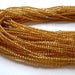 Gold with Clear Beads Handmade Waist Bead *per one strand*