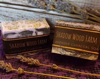 Lavender Charcoal Goat Milk Soap