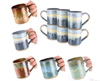 Handmade pottery mug- choose your size and color / coffee mug | wheel thrown pottery mug, handmade stoneware / MADE TO ORDER- Allow 6 weeks-
