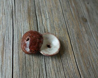 Ceramic Bead Caps handmad