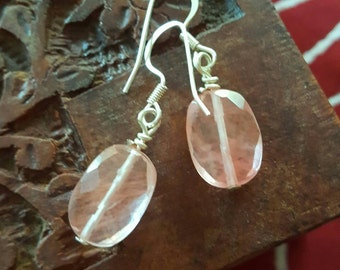 Faceted rose quartz