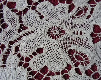 Antique Victorian Lace Modesty Dress Front - Bib - Stunning