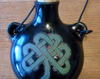 Celtic Shamrock Flask