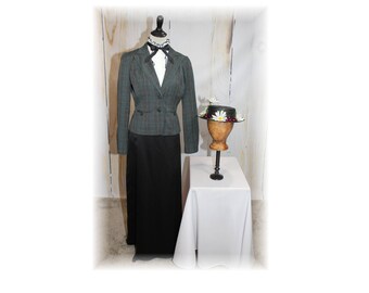 British Nanny / English Nanny / Mary Poppins / 1800's Nanny Costume-Large (J17)